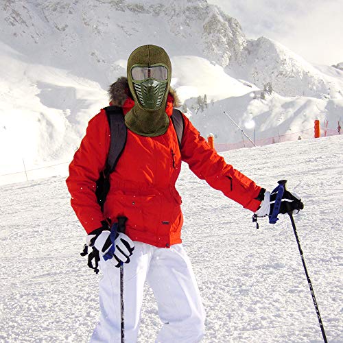 ETCBUYS - Winter Fleece Face Mask - Windproof Ski Masks - Unisex for Men and Women Windproof Skiing Hiking Hunting Snowboarding Dog Walking Balaclava Style Caps - (3 Pieces)