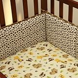 Little Bedding by NoJo Jungle Dreams Traditional 4 Sided Bumper
