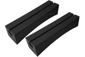 Acouto Roof Rack Padding Fork Outdoor Portable Car Roof Racks Bars, EVA Soft Oval Design, for Surfboard, Kayak, Stand Up Paddle Transportation - One Pair Rack Bar
