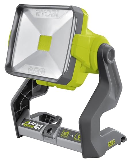 Ryobi 5133002339 Hybrid LED-Leuchte Typ R18ALH-0 Grau, Weiß