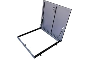 Roof Hatch, Commercial Roof Access Hatch Cover Plate Cellar Vent Access Doorwith Gas Shock Strut & Handle & Rubber Seal Strip