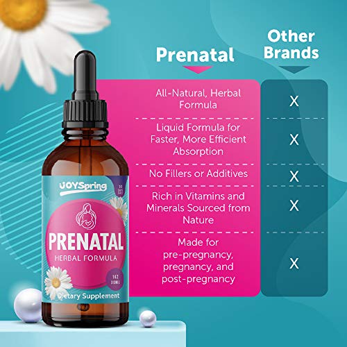 Prenatal Vitamins with Folic Acid DHA Free Liquid Prenatal Vitamin