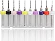 Xuchuan 10Pcs PCB Print Circuit Board Carbide Micro Drill Bits 0.3-1.2mm