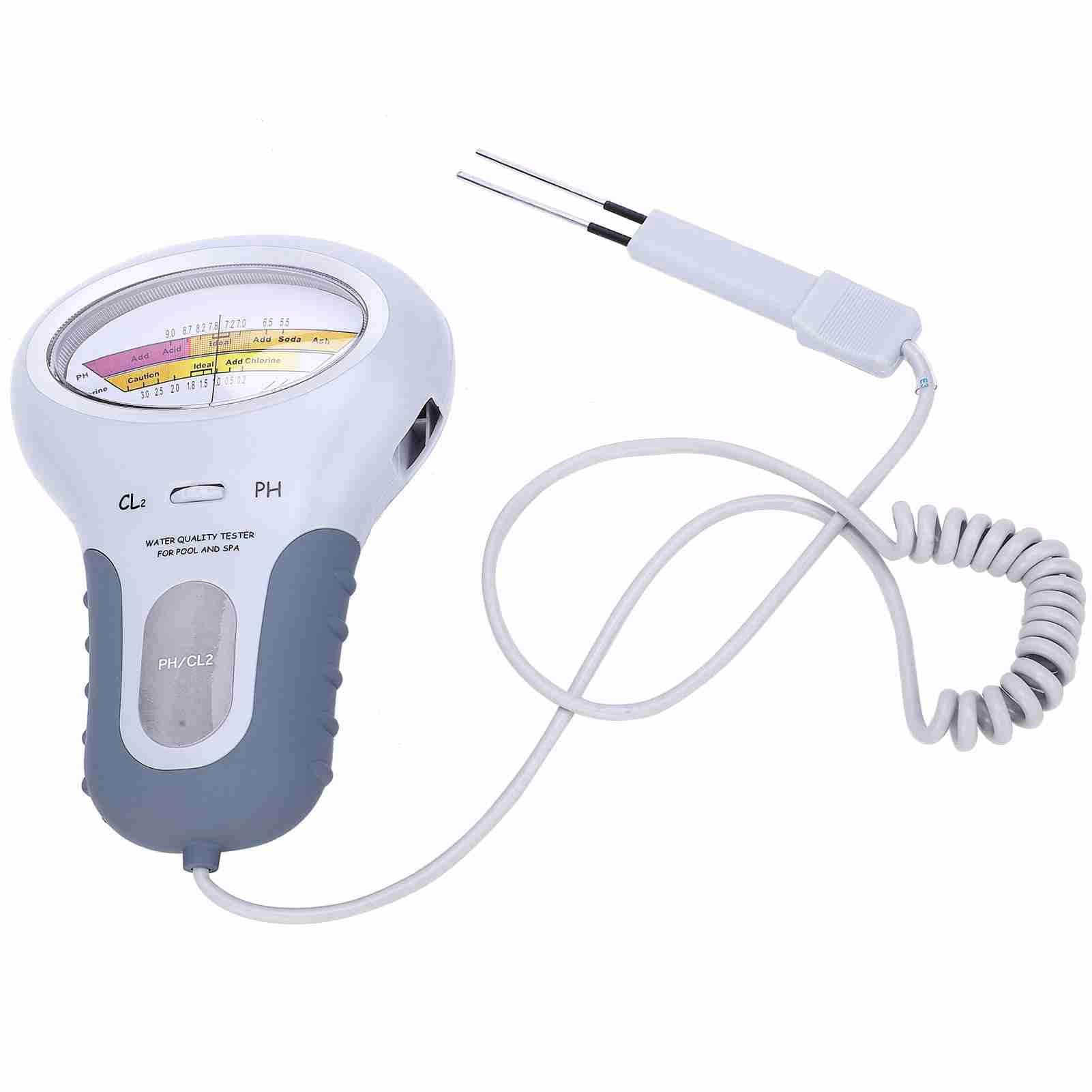 SEAFRONT PC-102B CL2 Professional Chlorine & PH Tester with Probe Water Quality Analyzer for Swimming Pool Spa