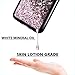 Caka Galaxy S8 Case, Galaxy S8 Glitter Case for Girls Women Luxury Fashion Bling Flowing Liquid Floating Sparkle Glitter Girly Soft TPU Black Case for Samsung Galaxy S8 (Rose Gold)