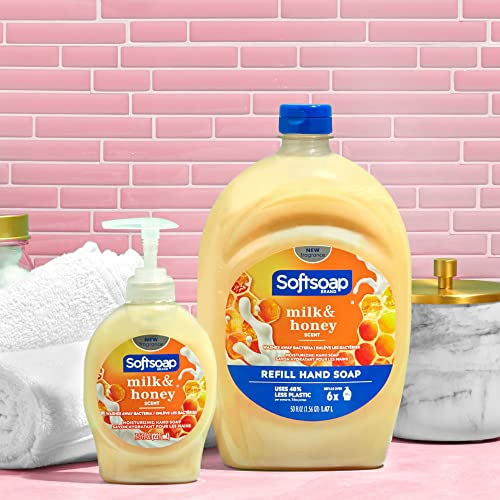 Softsoap Milk & Honey Scented, Liquid Hand Soap Refill, 50 Ounce