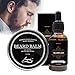 Beard Grooming Kit for Men, Genkent Beard Growth Kit w/Beard Oil, Beard Balm, Beard Brush, Beard Comb, Storage Bag, Beard & Mustache Care Gifts for Men