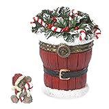 Enesco Boyds Resin Santa Basket Trinket Box