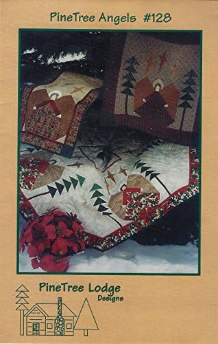 PineTree Lodge Designs - PineTree Angels #128 Quilting Pattern Designed by Helen C. Thorn Tree Skirt 58", Wall Hanging 29" sq, Table Runner 17" x 57"