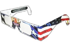 AMERICAN PAPER OPTICS 3D July Fourth Fireworks Glasses Patriotic Flag Design, See Starbursts In Every Point Of Light, Pack of 5