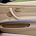 QUIOSS 51419150340 Inner Door Panel Handle Outer Trim Cover Right Side for BMW E90 3-Series Sedan Beige