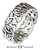 Sterling Silver 925 Celtic Trinity Knot Band Ring (size 10)