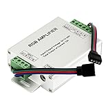 SUPERNIGHT RGB Signal Amplifier Repeater for 10m / 32.8ft 4 Pin RBG 5050 3528 LED Strip Lights , 12V to 24V 12A DC