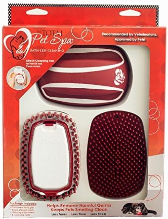 The Total Pet Spa Bath-Less Cleaning Kit, Red by The Total Pet Spa