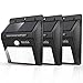 BAXIA TECHNOLOGY 12 LEDs Bright Security Wireless Motion Sensor Solar Night Lights - Waterproof for Outdoor Garden Wall (3-pack)