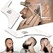 Mr Rugged Beard Shaping Tool - Clear Template Guide for Edging Beards and Goatees - Also Ideal Haircut Template for Sideburns and Hairline - Built-in-Comb