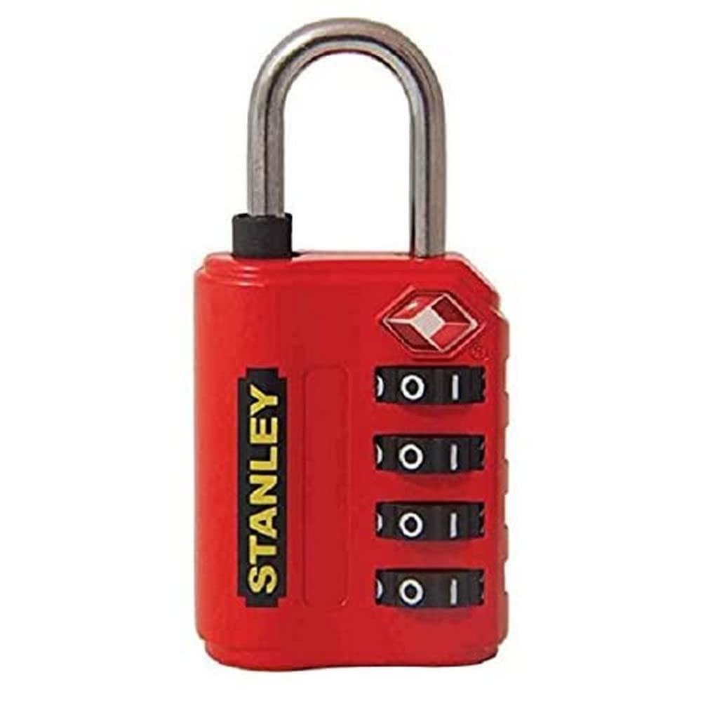 Stanley 30 mm TravelMax Padlock - Red