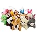 Maliweg 16-Pack Mini Animal Plush Toy Set, Soft Plush Toys for Kids Party Favors, Keychain Ornament,Birthday Party Supplies,Prize Rewards