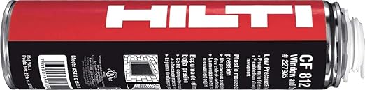 Cf812 Hilti Door And Window Minimum Expanding Foam Sealant 12 Cans 227975 Amazon Com Industrial Scientific