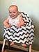 Baby Car Seat Cover Nursing Cover Breastfeeding Cover Scarf Baby Infant Multi use-Stroller Canopy, Shopping Cart, Swaddle, Hi-Chair. Soft Breathable Washable Boy Girl(Black Chevron)