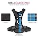 Pawaboo Dog Safety Vest Harness, Pet Car Harness Vehicle Seat Belt with Adjustable Strap and Buckle Clip, Easy Control for Driving Traveling Safety for Small Medium Dogs Cats, Medium, Blue Grid