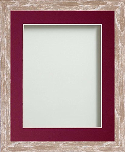 Frame Company Camber Range 6X4-Inch Brown Picture Photo Frame with Plum Mount For Image Size 5X3-Inch
