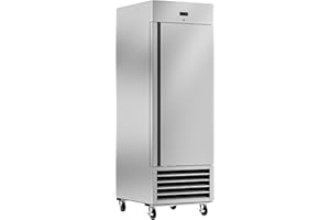 Rockitch 27" W Commercial Freezer, 21 Cu.ft Stainless Steel Reach-in Upright Freezer with Single Solid Door and 3 Adjustable Shelves for Restaurant, Commercial Kitchen, ETL Approved