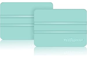TECKWRAP Mint Felt Squeegee for Vinyl 2pcs, Wallpaper Smoothing Tool & Vinyl Scraper, Craft Squeegee for Decals, Stickers, Contact Paper, Tint & Laminating Sheets Projects