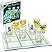 Matty's Toy Stop Tic-Tac-Toe, Three in A Row Shot Glass Drinking Game with 9 Shot Glasses and Glass Game Board