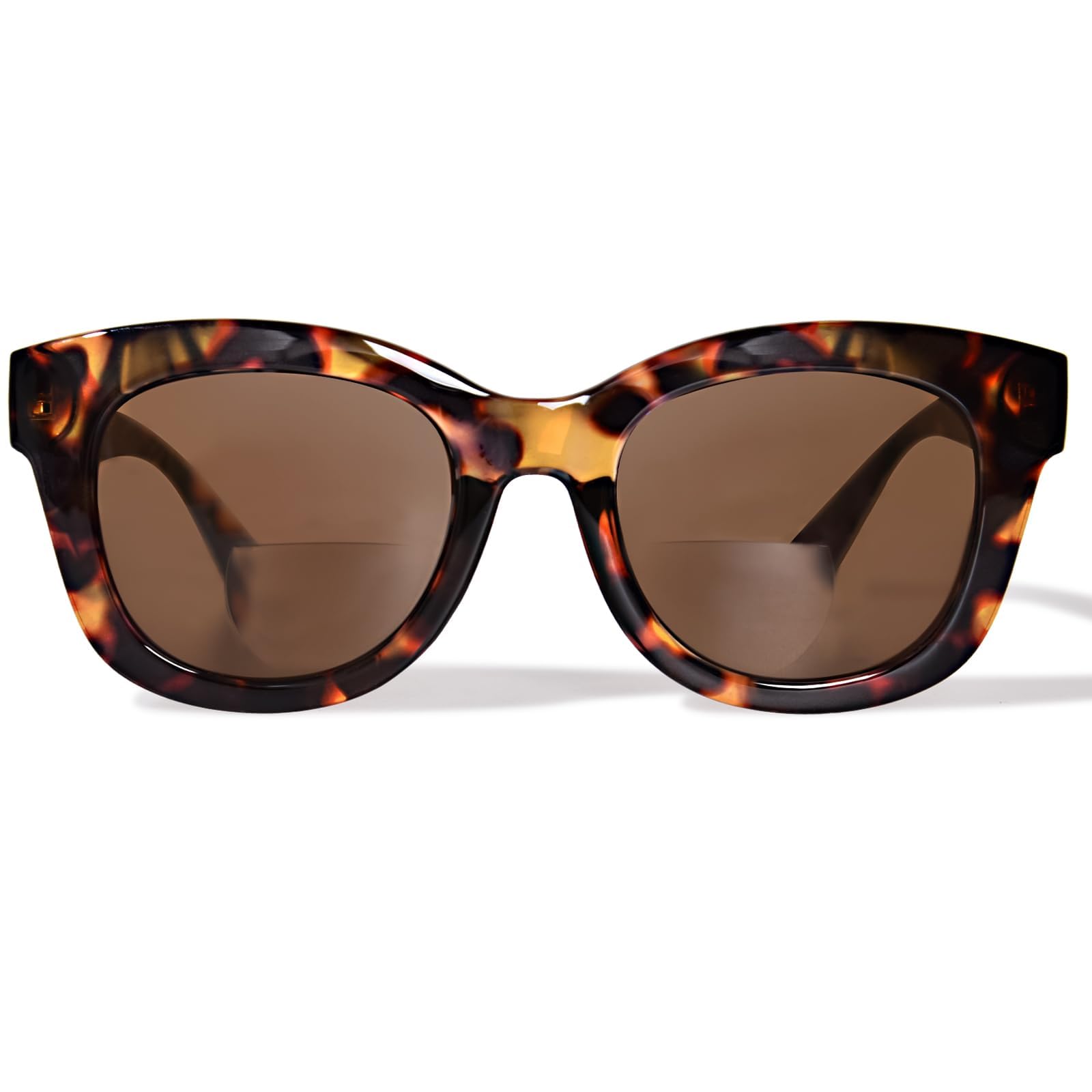 Photo 1 of (see all images) ZESAKER Oversized Bifocal Reading Sunglasses for Women Men UV400 Protection Outdoor Reader Sunglasses Stylish Sun Glasses (Brown Tortoise, 1.5)