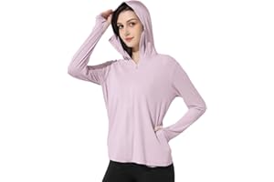 MINGYUEZAI Women's UPF 50+ Sun Protection Jacket Hooded Lightweight Long Sleeve Sun Shirt for Hiking Outdoor