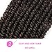12 Inches 6 Packs Senegalese Spring Twist Hair with Curly Ends Short Ombre Crochet Hair Bounce Synthetic Crochet Braids Hair(T1B-27#)