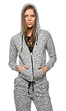 Comfy Zip Up Hoodie in Gray (Plus Sizes Available)