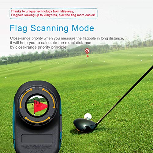 Mileseey Professional Laser Golf Rangefinder 660 Yards with Slope
