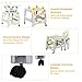 INFANS 5 in 1 Baby High Chair, Convertible Toddler Table Chair Set, Rocking Chair, Multi-Function Seat with Lockable Universal Wheels, Adjustable Seat Back, Removable Trays