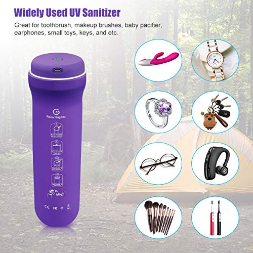 Portable UV Sanitizer Foldable UV Sterilizer Bottle Rechargeable Ultraviolet Light Disinfection Box for Toothbrush Makeup Brushes MP3 MP4 Earphones - Thumbnail 4