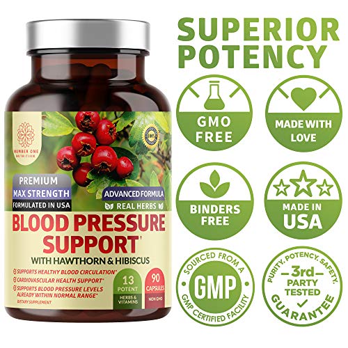 N1N Premium Blood Pressure Support with Hawthorn and Hibiscus [13