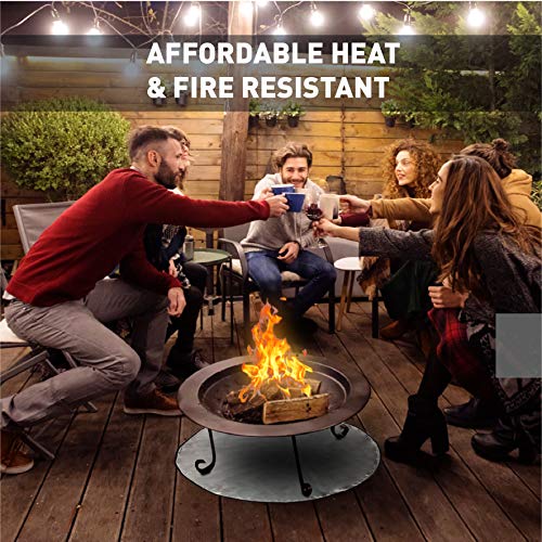 Deck Protector Fireproof Mat Fire Pit Pad Deck Protector Great for