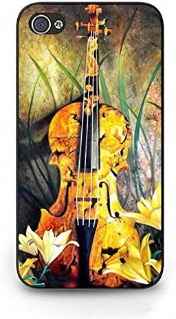 iPhone 4/4s Phone Shell,Useful Hard Plastic Protector Shell for iPhone 4/4s Vintage Prevdent Violin Picture Skin Phone Case