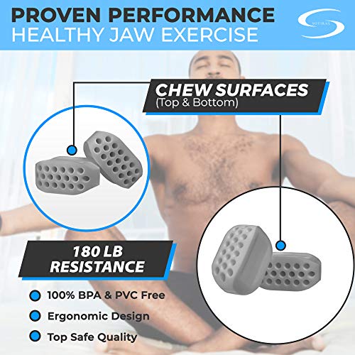 Jaw Exerciser Chisel Jawline Exercise Ball for Facial Toner Double