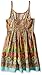 Bonnie Jean Girls' Tribal Printed Challis Lace Popover Dress