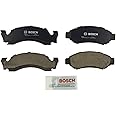 BOSCH BSD50 Severe Duty Disc Brake Pad Set - Compatible With Select Ford Bronco, E-100, E-150, F-100, F-150, F-250, LTD, Ranchero, Thunderbird, Torino; Lincoln; Mercury Cougar, Montego + More; FRONT