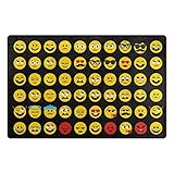 Yochoice Non-slip Area Rugs Home Decor, Stylish Funny Smiling Emoji Emoticon Floor Mat Living Room Bedroom Carpets Doormats 31 x 20 inches