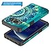 Galaxy S8 Active Case, Rosebono Hybrid Dual Layer Shockproof Hard Cover Graphic Fashion Cute Colorful Silicone Skin for Samsung Galaxy S8 Active (Green Mandala)