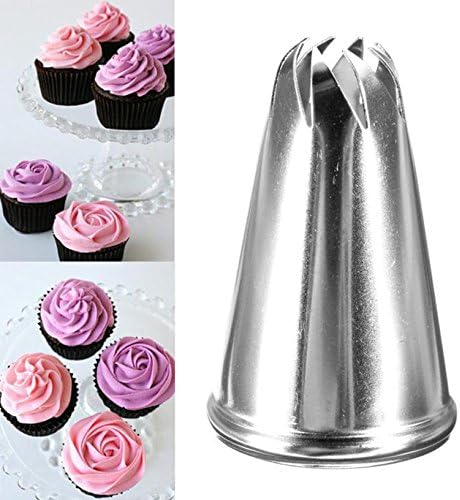 Toyofmine Drop Rose Flower Icing Piping Tips Nozzle Cake Cupcake Decorating Pastry Tool