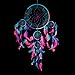 Dream Catcher ~ Handmade Traditional Aqua Blue, Pink & Purple 8.5