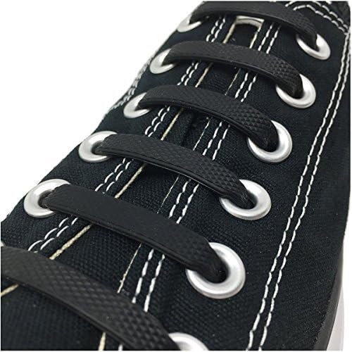 Extra No Tie Shoelaces for Men and Women - Best in Sports Fan â Waterproof Silicon Flat Elastic Athletic Running Shoe Laces with Multicolor for Sneaker Boot Board Shoes and Casual