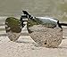 Costyle Silver Mirror Polarized Clip-on Flip up Plastic Sunglasses for Myopia Glasses Outdoor Driving Fishing