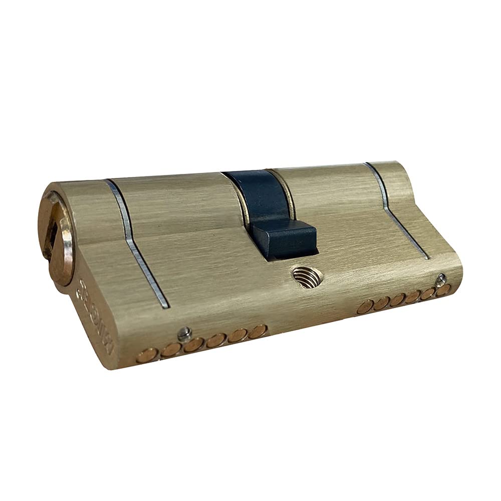 MICEL - 13184 – High Security Cylinder, European Profile, Long Cam, 45 x 45, 5 Keys, Anti-Bumping System, Anti-Drill, Anti-Snap and Anti-Pick, 6 Pins, 3.543 x 0.679 x1.2 99 in