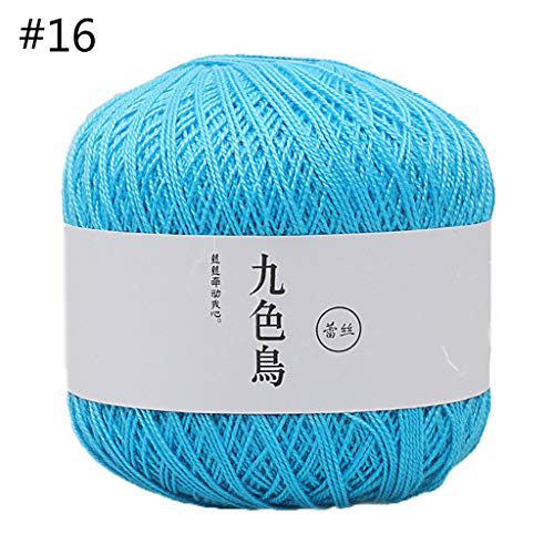 Yeahii 50g Silk Cotton Milk Crochet Yarn Baby Hand-Knitted Warm Soft Knitting Thread for Hand Knitting Supplies Knitting a Sweater